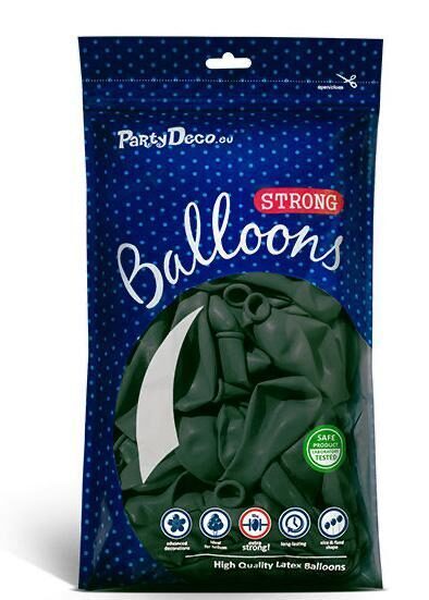 30 cm balons, pudeļu zaļā krāsa, pastelis - 100 gb.